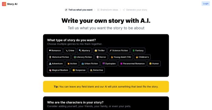 Story AI by DreamGen