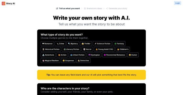 Story AI by DreamGen